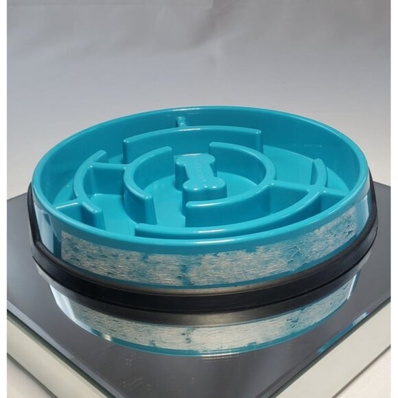 Slow Feed Dog Bowl 10x Slower Holds Up To 3 Cups - by Outward Hound Blue - Picture 5 of 8